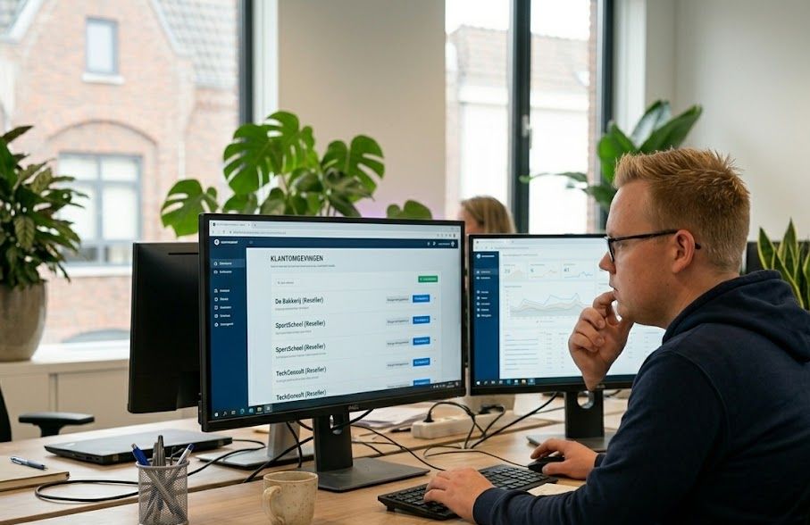 Hostingway-beheerder bekijkt de resellerklantomgevingen in het beheerpaneel