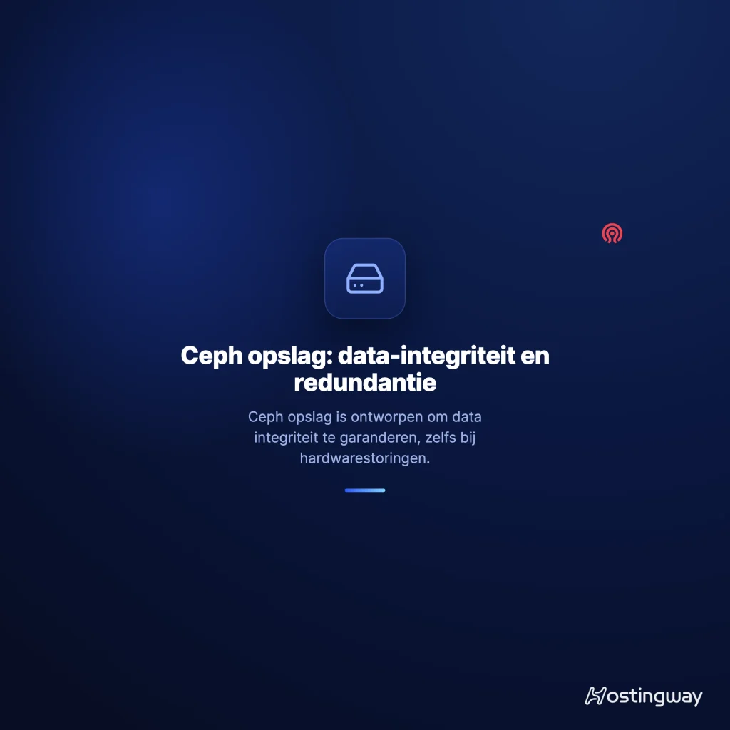 Illustratie: Ceph opslag: data-integriteit en redundantie