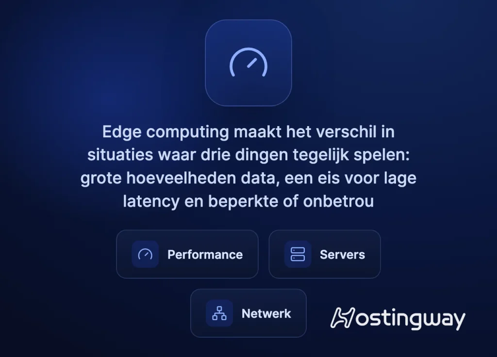 Illustratie: Wanneer kies je voor edge computing boven de cloud?