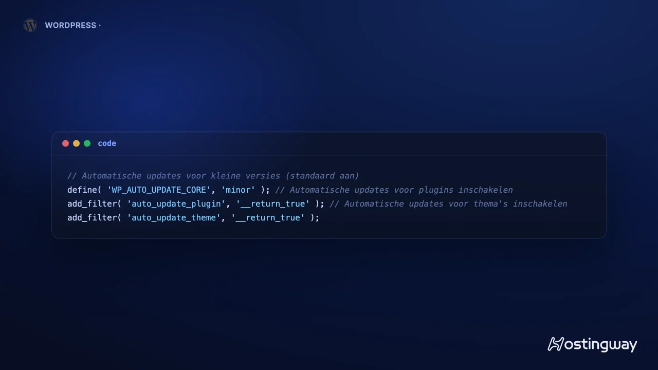 Codevoorbeeld: Automatische updates: handig, maar let op