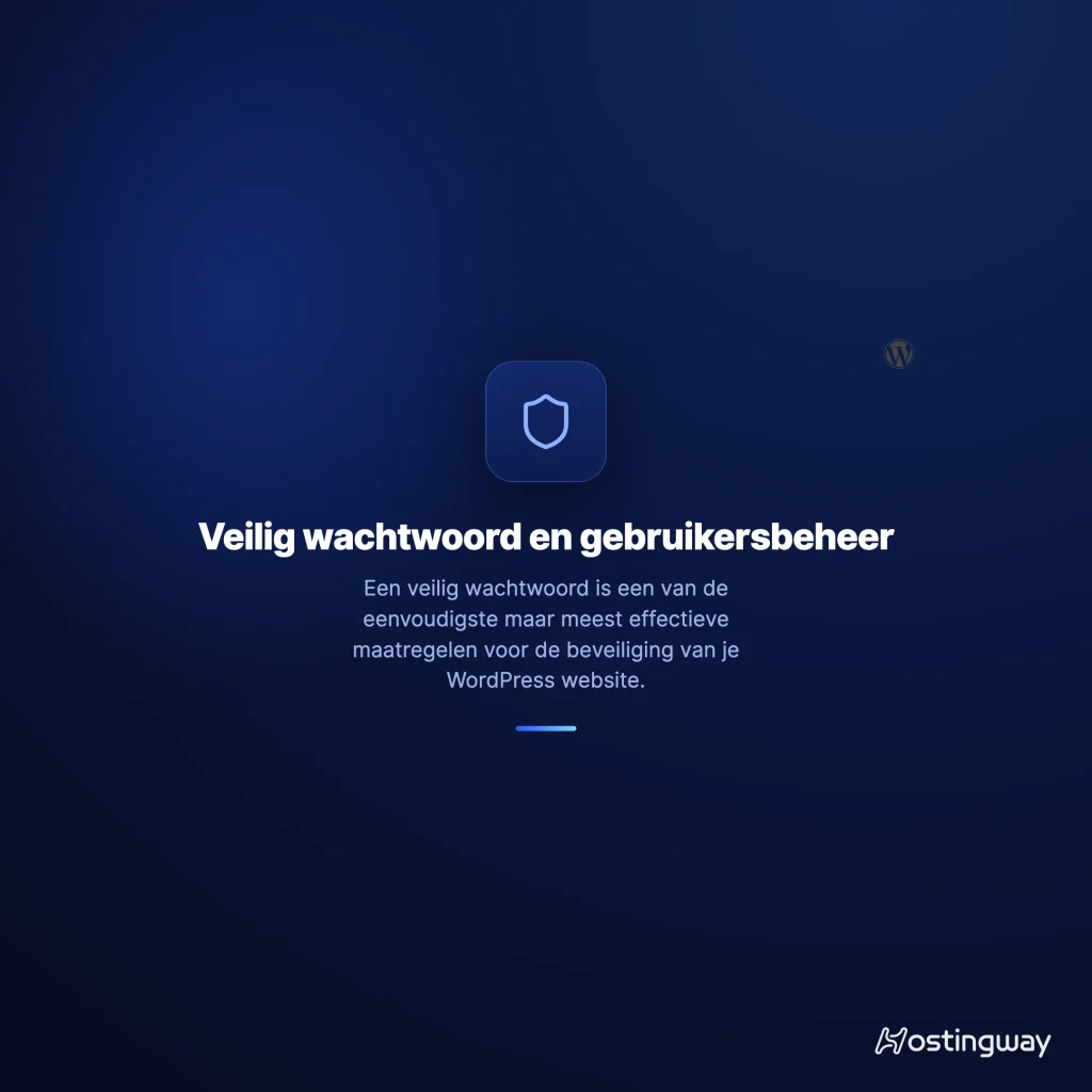 Illustratie: Veilig wachtwoord en gebruikersbeheer
