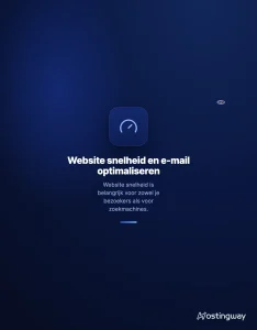 Illustratie: Website snelheid en e-mail optimaliseren